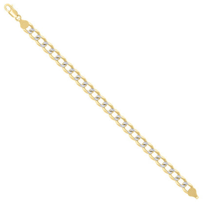 925 Silver Solid Super Flat Cuban Chain 7.4mm