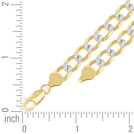 925 Silver Solid Super Flat Cuban Chain 7.4mm