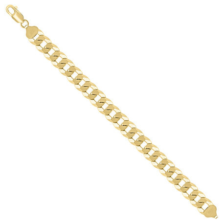 925 Silver Solid Super Flat Cuban Chain 10.5mm