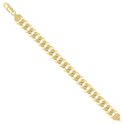 925 Silver Solid Super Flat Cuban Chain 10.5mm
