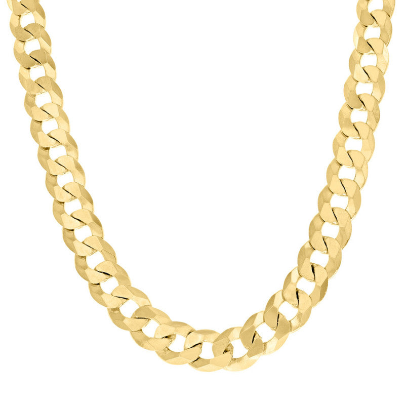 925 Silver Solid Super Flat Cuban Chain 10.5mm