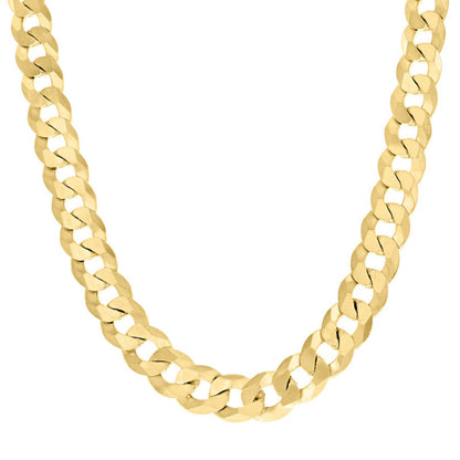 925 Silver Solid Super Flat Cuban Chain 10.5mm