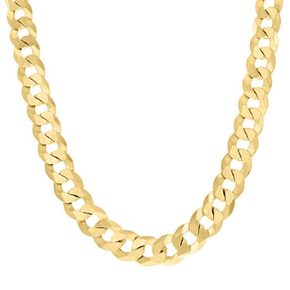 925 Silver Solid Super Flat Cuban Chain 10.5mm