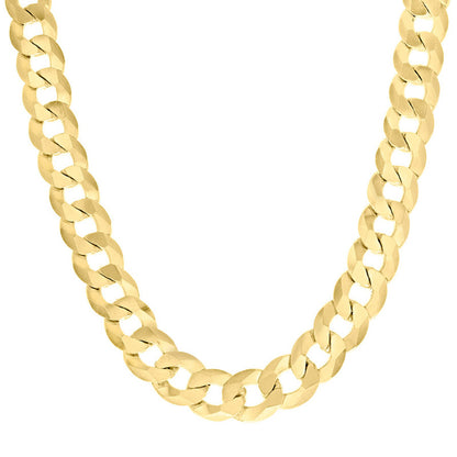 925 Silver Solid Super Flat Cuban Chain 12.5mm