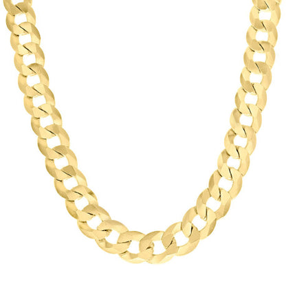 925 Silver Solid Super Flat Cuban Chain 12.5mm