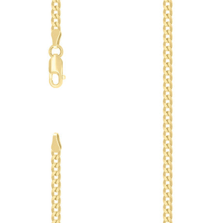 925 Silver Solid Super Flat Cuban Chain 2.8mm