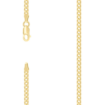 925 Silver Solid Super Flat Cuban Chain 2.8mm