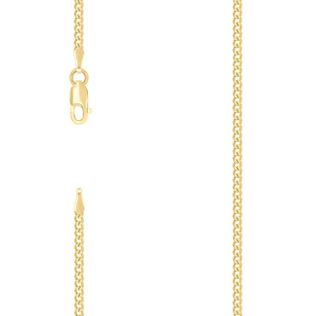 925 Silver Solid Super Flat Cuban Chain 2mm
