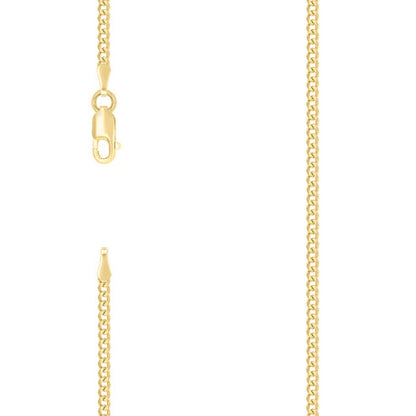 925 Silver Solid Super Flat Cuban Chain 2mm