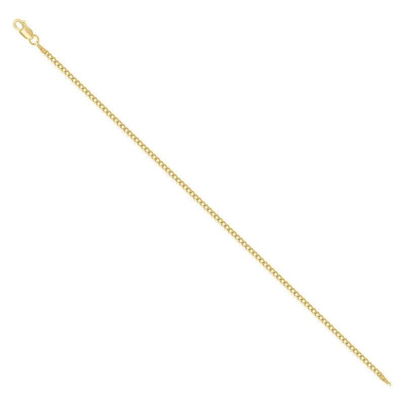 925 Silver Solid Super Flat Cuban Chain 2mm