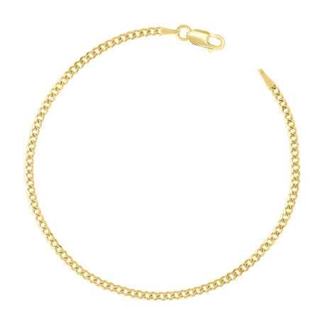 925 Silver Solid Super Flat Cuban Chain 2mm