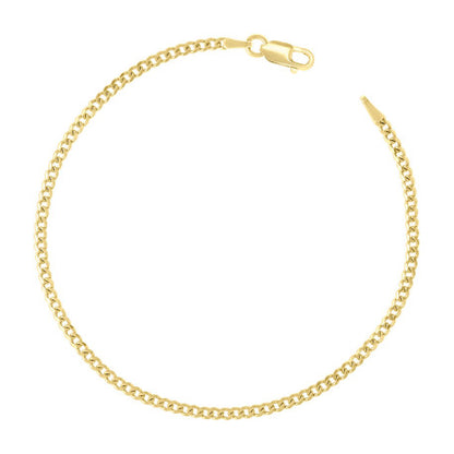 925 Silver Solid Super Flat Cuban Chain 2mm
