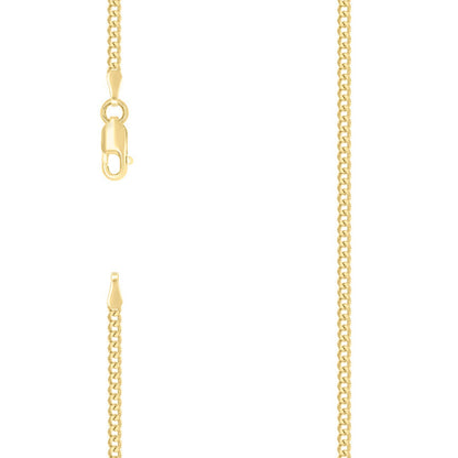 925 Silver Solid Super Flat Cuban Chain 2mm