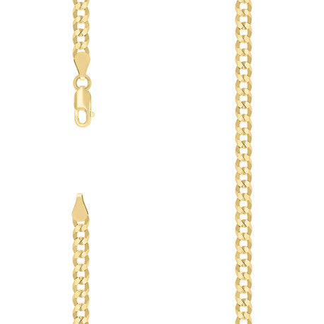 925 Silver Solid Super Flat Cuban Chain 3.7mm