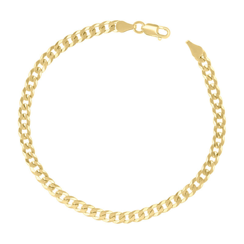 925 Silver Solid Super Flat Cuban Chain 3.7mm