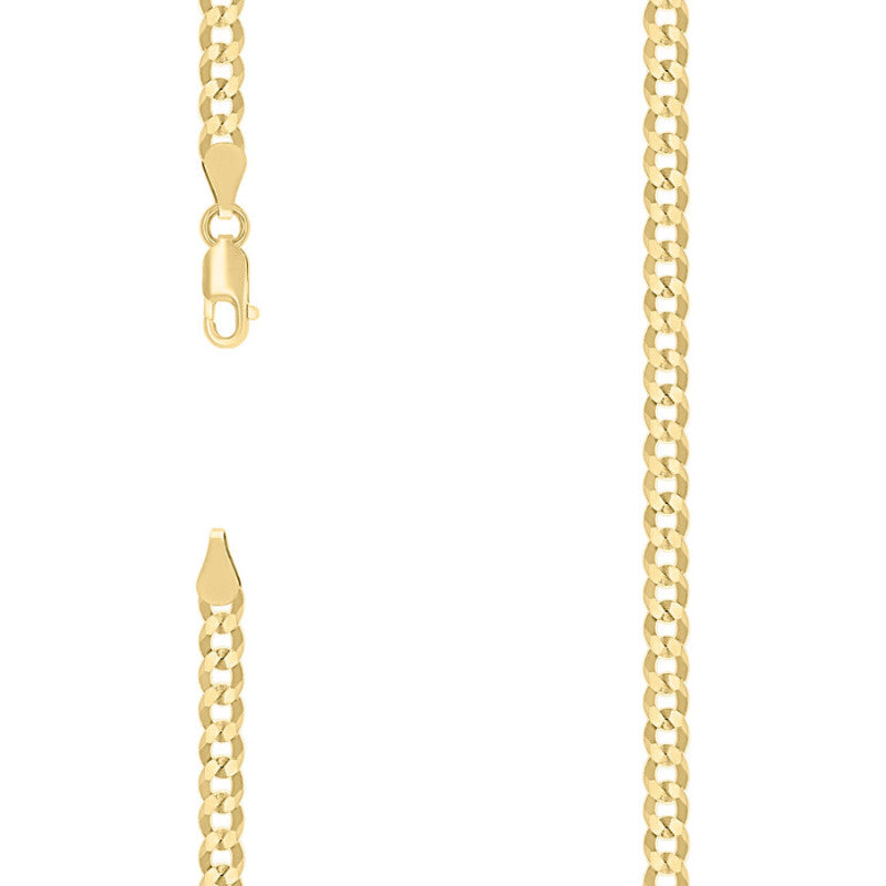 925 Silver Solid Super Flat Cuban Chain 3.7mm
