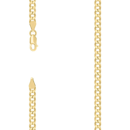 925 Silver Solid Super Flat Cuban Chain 3.7mm