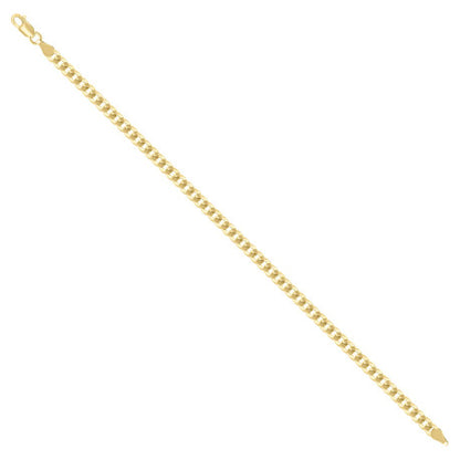 925 Silver Solid Super Flat Cuban Chain 3.7mm