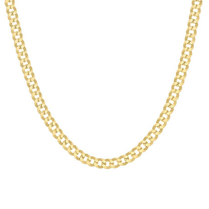 925 Silver Solid Super Flat Cuban Chain 3.7mm