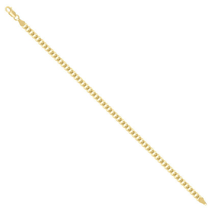925 Silver Solid Super Flat Cuban Chain 3.7mm