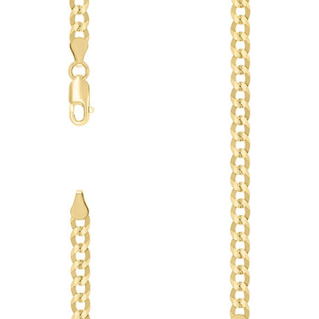 925 Silver Solid Super Flat Cuban Chain 4.2mm