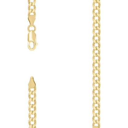 925 Silver Solid Super Flat Cuban Chain 4.2mm