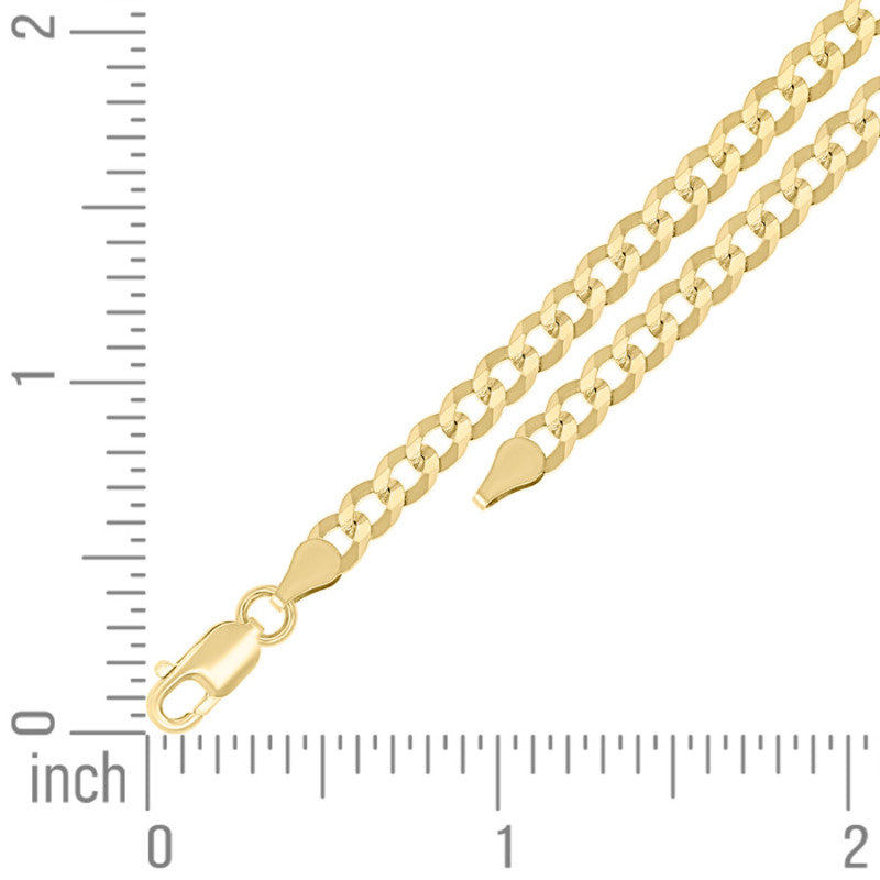 925 Silver Solid Super Flat Cuban Chain 4.2mm