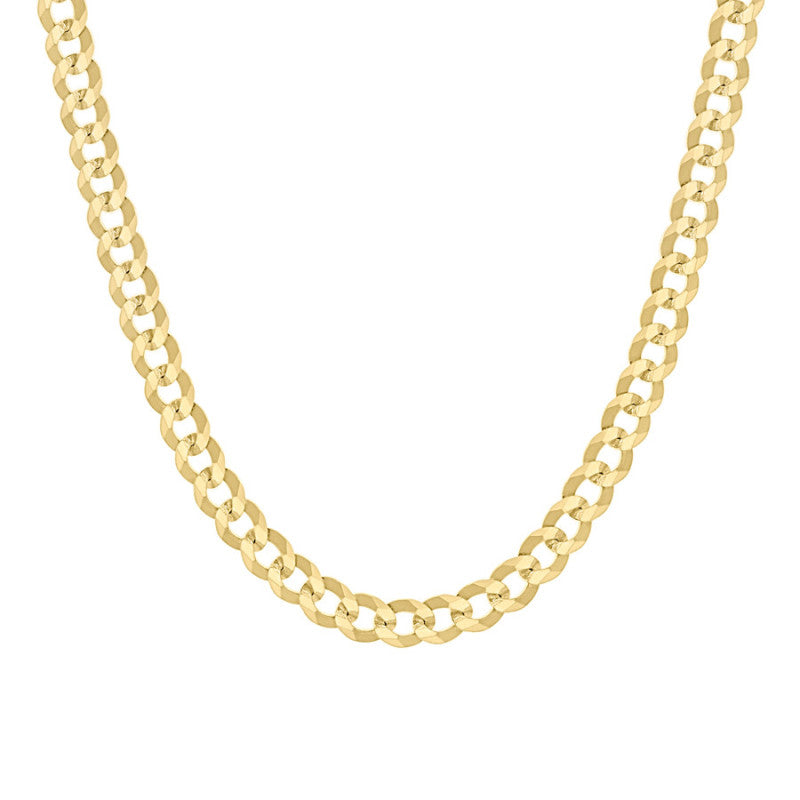 925 Silver Solid Super Flat Cuban Chain 4.2mm