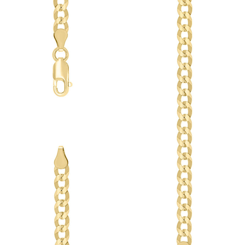 925 Silver Solid Super Flat Cuban Chain 4.2mm