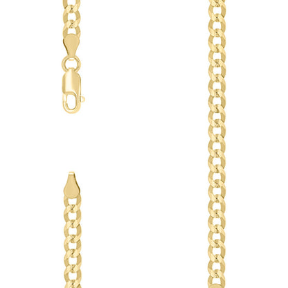 925 Silver Solid Super Flat Cuban Chain 4.2mm