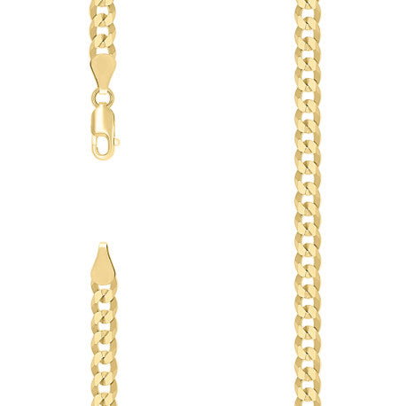 925 Silver Solid Super Flat Cuban Chain 5.2mm