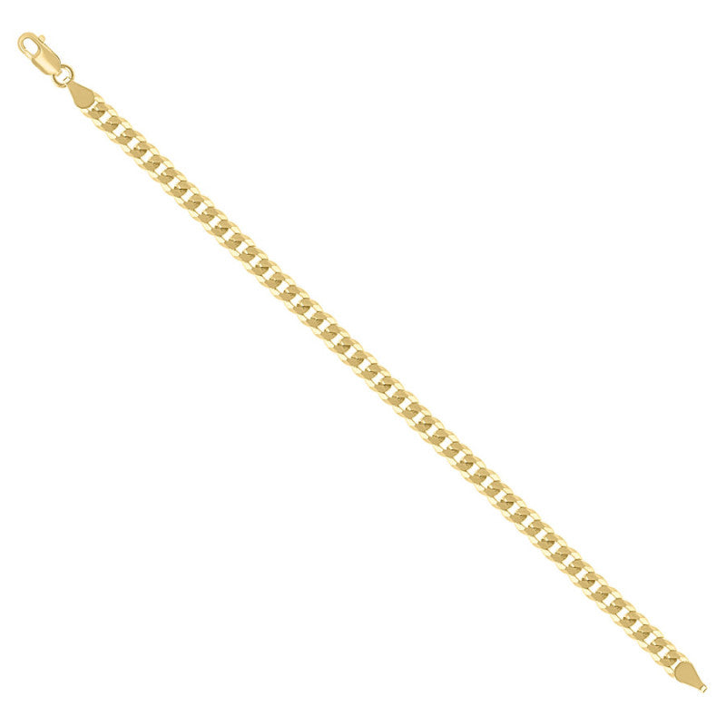 925 Silver Solid Super Flat Cuban Chain 5.2mm