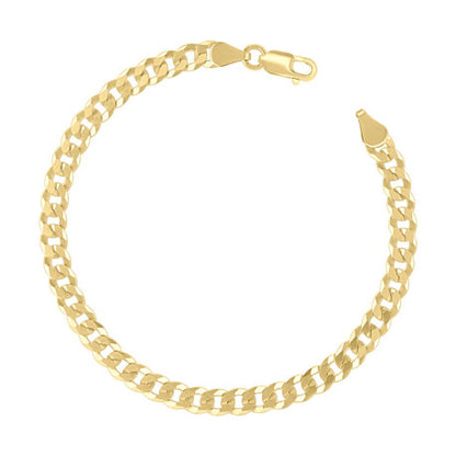 925 Silver Solid Super Flat Cuban Chain 5.2mm