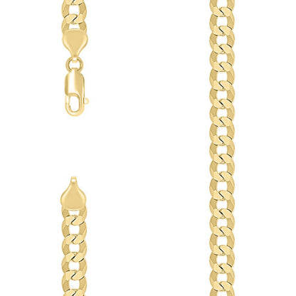 925 Silver Solid Super Flat Cuban Chain 6.8mm