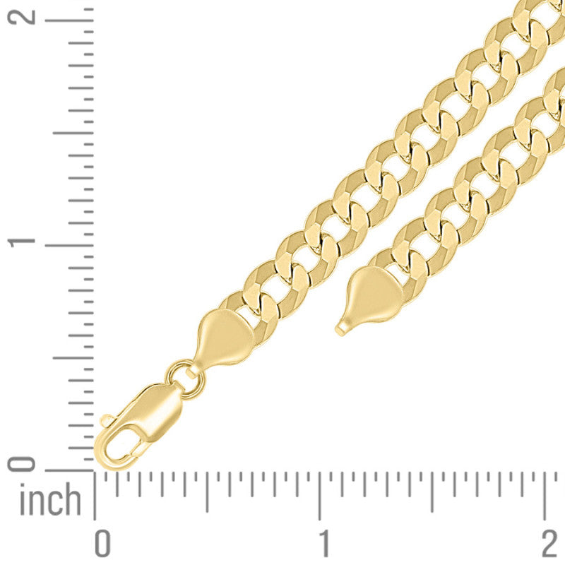 925 Silver Solid Super Flat Cuban Chain 6.8mm