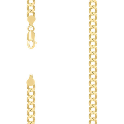 925 Silver Solid Super Flat Cuban Chain 6mm