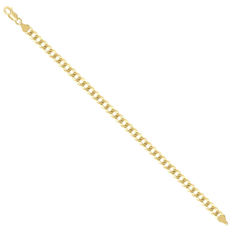 925 Silver Solid Super Flat Cuban Chain 6mm