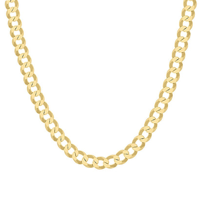 925 Silver Solid Super Flat Cuban Chain 6mm