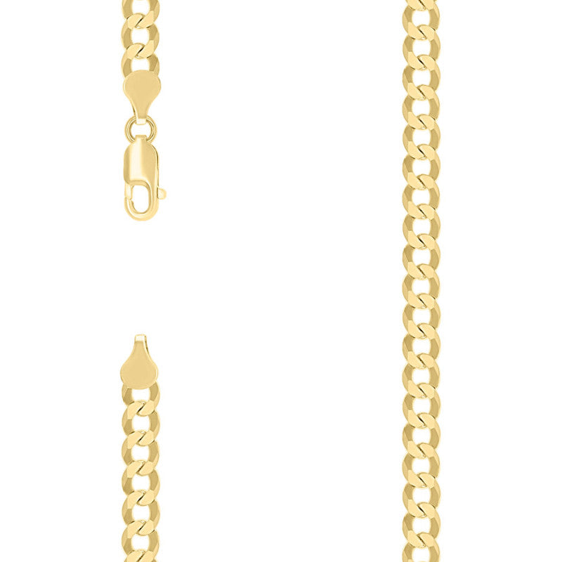 925 Silver Solid Super Flat Cuban Chain 6mm