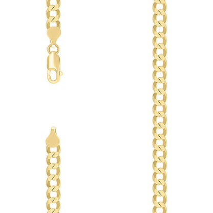 925 Silver Solid Super Flat Cuban Chain 6mm