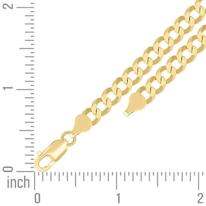 925 Silver Solid Super Flat Cuban Chain 6mm