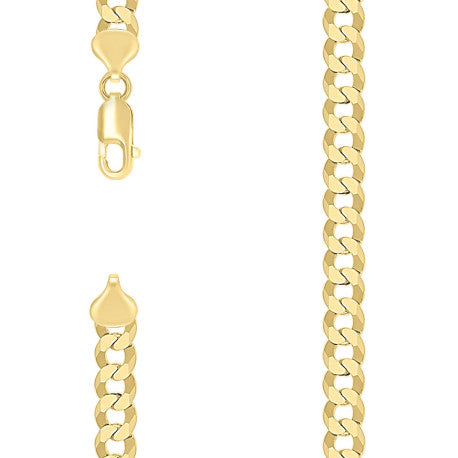 925 Silver Solid Super Flat Cuban Chain 7.4mm