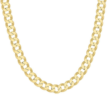 925 Silver Solid Super Flat Cuban Chain 7.4mm
