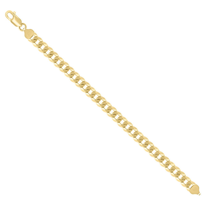 925 Silver Solid Super Flat Cuban Chain 7.4mm