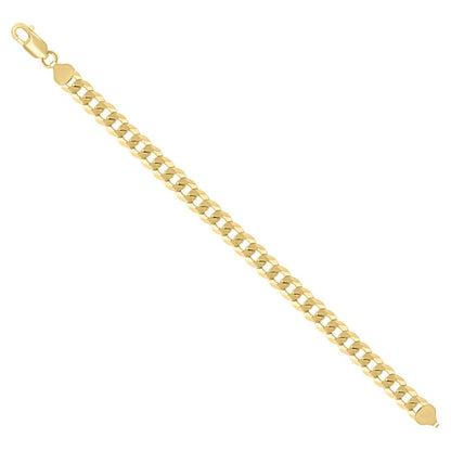 925 Silver Solid Super Flat Cuban Chain 7.4mm
