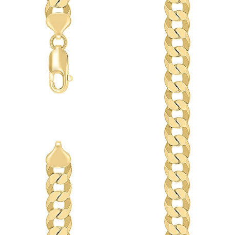 925 Silver Solid Super Flat Cuban Chain 8.7mm