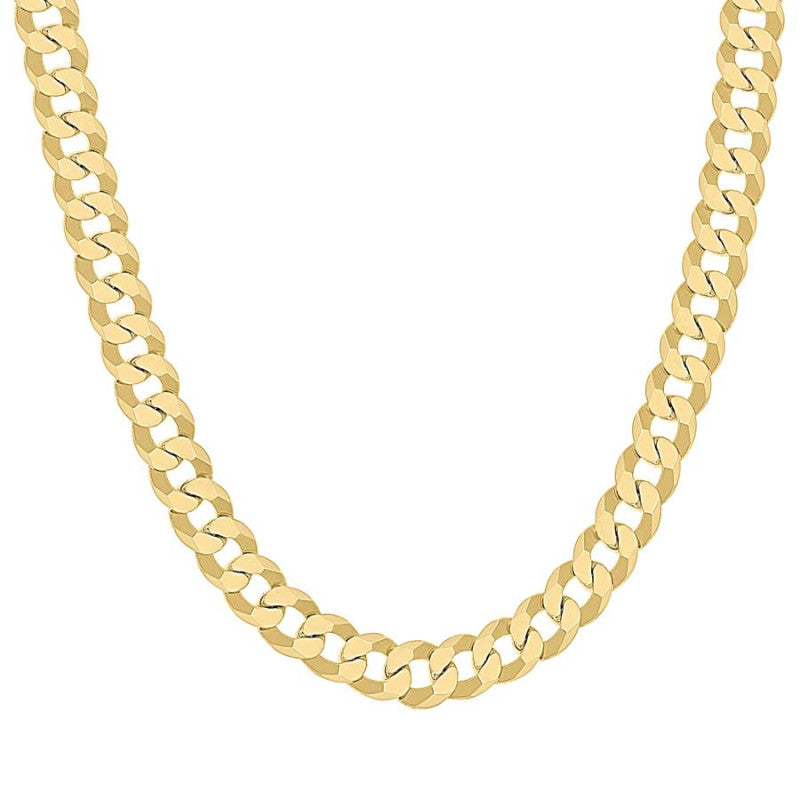 925 Silver Solid Super Flat Cuban Chain 8.7mm