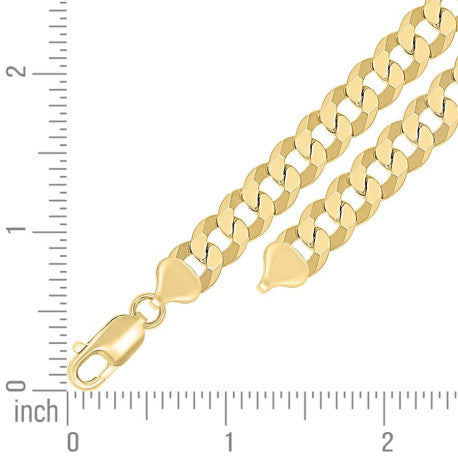 925 Silver Solid Super Flat Cuban Chain 8.7mm