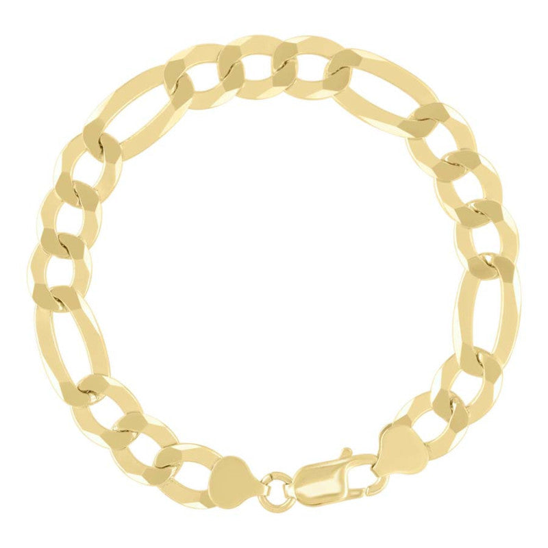 925 Silver Super Flat Figaro Chain 10mm