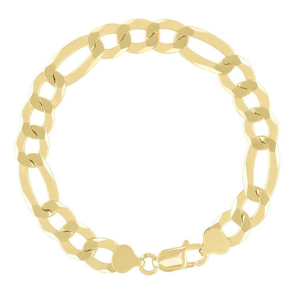 925 Silver Super Flat Figaro Chain 10mm
